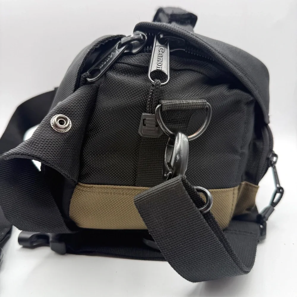 Canon 100EG Custom Gadget Bag Olive Green Nylon Padded DSLR Shoulder Case